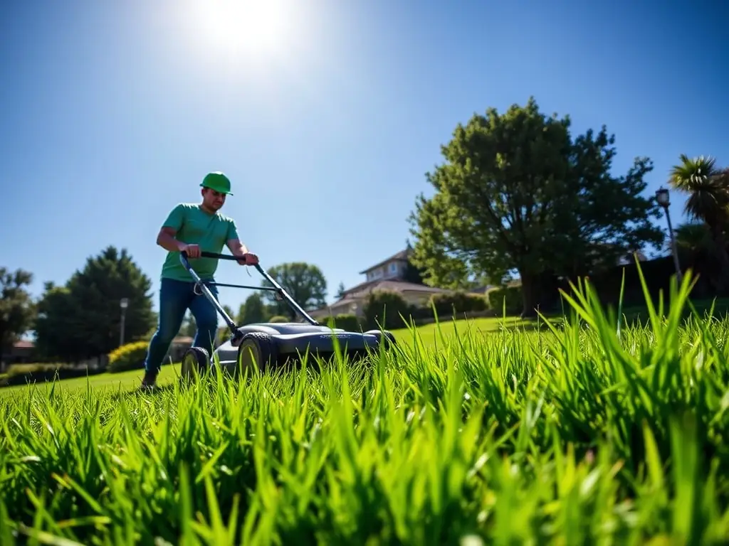 A newly installed sod lawn in Johns Creek, Georgia, showing a seamless transition from bare soil to a lush, green yard, illustrating All Star Landscapes' sod installation service.